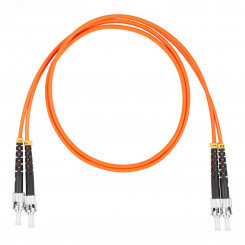 Шнур оптический коммутационный (патч-корд), ST-ST, дуплекс (duplex) OM2, нг(А)-HF, оранжевый, 20 м