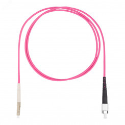 Шнур оптический коммутационный (патч-корд), LC-FC симплекс (simplex) OM4, нг(А)-HF, маджента, 15 м