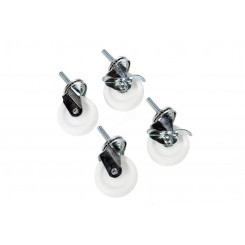 Комплект роликов 3'х1' для стоек СТК 4 шт с тормозом 2 шт Комплект роликов 3'х1' для стоек СТК 4 шт с тормозом 2 шт