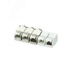 Соединитель Keystone для системы мониторинга, Кат.5e, RJ45-RJ45 (8P8C), неэкранированный, белый