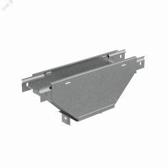 Т-ответвитель переходник 50х100-500 мм верт. c разворотом трассы на 90 гр. ПЛЮС (нижняя часть больше исходной)