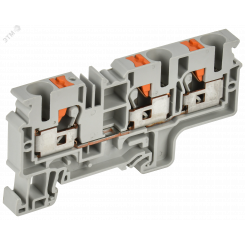 Колодка клеммная CP-MC 3 вывода 10мм2 серая IEK