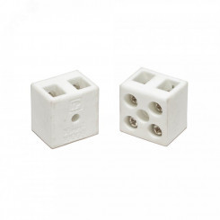 Клемма керамическая латунь 10 мм 2 пары контактов с крепежным отверстием (5 шт/уп) Клемма керамическая латунь 10 мм 2 пары контактов с крепежным отверстием (5 шт/уп)