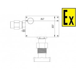 Коробка коммутационная взрывозащищенная для греющего кабеля КВМК ГК 102