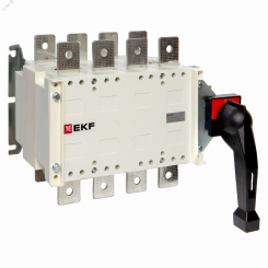Рубильник-переключатель 630A 4P c рукояткой управления для прямой установки PowerSwitch EKF Рубильник-переключатель 630A 4P c рукояткой управления для прямой установки PowerSwitch EKF