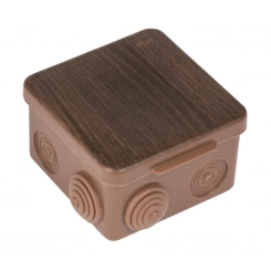 Коробка распаячная КМР-030-014 с крышкой 100х100х55 8 мембранных вводов IP54 темн. дерево PROxima EKF plc-kmr-030-014-t Коробка распаячная КМР-030-014 с крышкой 100х100х55 8 мембранных вводов IP54 темн. дерево PROxima EKF plc-kmr-030-014-t