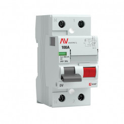 Выключатель дифференциального тока (УЗО) 2п 100А 100мА тип AC DV AVERES EKF rccb-2-100-100-ac-av