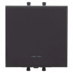 Выключатель модульный 1-кл. 2мод. Avanti "Черный матовый" DKC 4412102