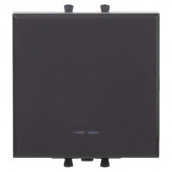 Переключатель модульный 1-кл. 2мод. Avanti "Черный матовый" DKC 4412112