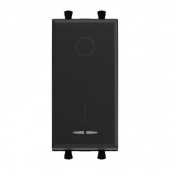 Выключатель модульный 2п 2мод. Avanti "Черный матовый" DKC 4412221