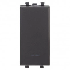 Кнопка модульная 1 мод. Avanti "Черный матовый" DKC 4412151