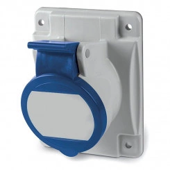 Розетка скрыт. уст. 16А 230В 2P+E с наклоном IP44 пруж. зажим. DKC DIS4131663F Розетка скрыт. уст. 16А 230В 2P+E с наклоном IP44 пруж. зажим. DKC DIS4131663F