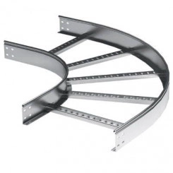 Угол для лестн. лотка горизонтальный 90град. 50х500 R-300 цинк-ламель DKC LC5350ZL Угол для лестн. лотка горизонтальный 90град. 50х500 R-300 цинк-ламель DKC LC5350ZL