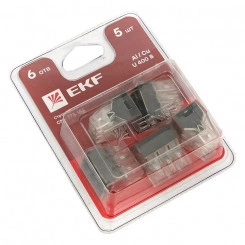 Клемма строительно-монтажная СМК 773-106 6 отверстий 1.0-2.5кв.мм (блист.5шт) PROxima EKF plc-smk-106b