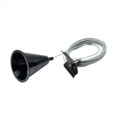 Подвес тросовый для трекового шинопровода, ARTLINE, 1.5м, пластик/нержавеющая сталь, черный, 23130 5, Ritter Подвес тросовый для трекового шинопровода, ARTLINE, 1.5м, пластик/нержавеющая сталь, черный, 23130 5, Ritter