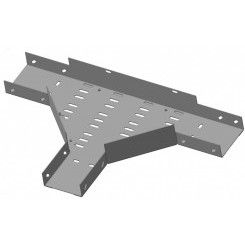 Лоток тройниковый замковый перфорированный ОТЗ 100х65 УТ1.5 оцинкованный лист S 1.5 Лоток тройниковый замковый перфорированный ОТЗ 100х65 УТ1.5 оцинкованный лист S 1.5