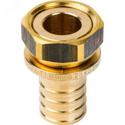 Переходник с накидной гайкой 25xG 3/4 для труб из сшитого полиэтилена аксиальный Переходник с накидной гайкой 25xG 3/4 для труб из сшитого полиэтилена аксиальный