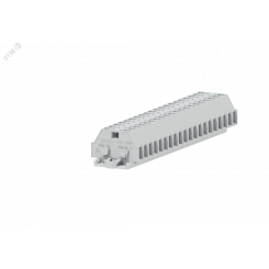 Клемма TB 1-1 с бок. подключ. с крепеж.фланцами, сечение 1,5 мм. кв., светло-серая