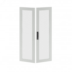 Дверь перфорированная двухстворчатая для IT-CQE 1800 х 600 RAL7035