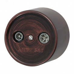 Розетка Лизетта R/TV-SAT проходная, пластик, цвет Медный Век