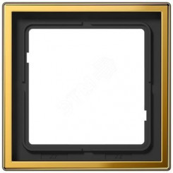 Рамка 1-я для горизонтальной/вертикальной установки  Серия- LS990  Материал- металл  Цвет- золото
