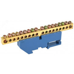 Шина N ноль на DIN-изоляторах ШНИ-8х12-18-Д-С Шина N ноль на DIN-изоляторах ШНИ-8х12-18-Д-С