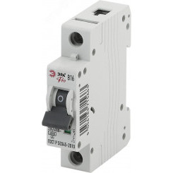 Выключатель автоматический PRO NO-901-60 ВА47-63 1P 16А кривая B 6кА ЭРА Выключатель автоматический PRO NO-901-60 ВА47-63 1P 16А кривая B 6кА ЭРА