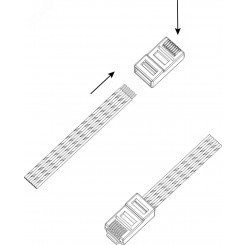 Джек Simple RJ-1-S RJ-45 8P8C CAT 5e