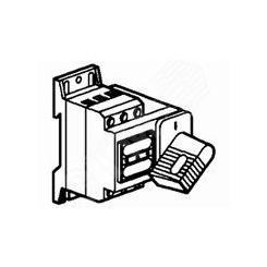 Выключатель трехполюсный 32А, фронтальный привод, цвет черный