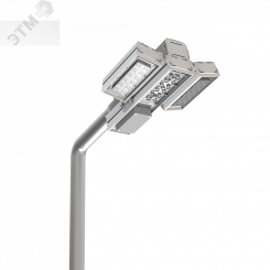 Светильник светодиодный для охранного периметра Cerberus 45 Вт консольный 5000 К IP67 DALI RAL7045 серый