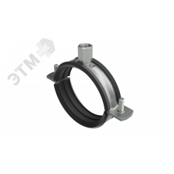 Хомут для средних нагрузок с изоляцией с гайкой М8 для труб d 3/8''