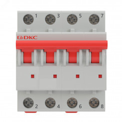 Выключатель автоматический модульный YON MD63 3N 25A D 10kA