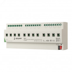 INTELLIGENT ARLIGHT Релейный модуль KNX-7123-82-DRO-DIN (BUS, 12x16A, KNX Secure) (IARL, IP20 Пластик, 2 года)