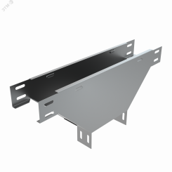 Т-ответвитель переходник 50х50-100 мм верт. c разворотом трассы на 90 гр. (нижняя часть больше исходной)