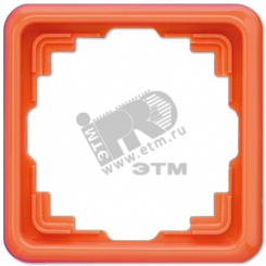 Рамка 1 пост универсальная оранжевая