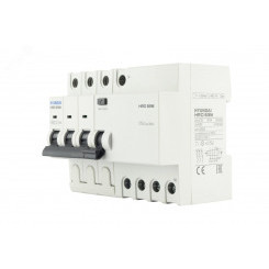 Дифференциальный автомат HRO63M 3NG4C0000C 00040G 3 полюса + нейтр., 40A ток, к.з. 6kA,30mA (STANDAR Дифференциальный автомат HRO63M 3NG4C0000C 00040G 3 полюса + нейтр., 40A ток, к.з. 6kA,30mA (STANDAR