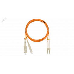 Шнур оптический переходной мм 50/125 OM2 SC/UPC-LC/UPC двойной LSZH 2мм