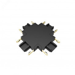 Коннектор черный X-обр. MTR16 CX-BL к низковольтному шинопроводу Jazzway