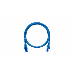 Патч-корд U/UTP 4 пары Cat 6 2хRJ45/8P8C T568B 7х0205мм LSZH синий 2м