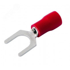 Наконечник вилочный изолир 6.5 мм 0.5-1.5 кв мм (НВи 1.5-6) красный, REXANT Наконечник вилочный изолир 6.5 мм 0.5-1.5 кв мм (НВи 1.5-6) красный, REXANT