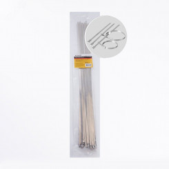 Хомут стальной 4,6х500мм, d пучка max 146мм, нагрузка 55кг, серый (25шт в упак),