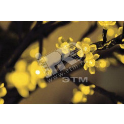 Дерево светодиодное Сакура, высота 2,4 м, крона 2,0 м, желтые светодиоды, IP65, понижающий трансформатор в комплекте Дерево светодиодное Сакура, высота 2,4 м, крона 2,0 м, желтые светодиоды, IP65, понижающий трансформатор в комплекте