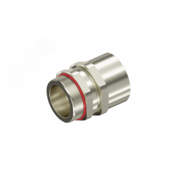 Взрывозащищенный кабельный ввод ANF под небронированный кабель M63х1,5/M63х1,5 D36-45мм. Никелированная латунь. IP66/68