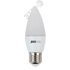 Лампа светодиодная LED 8 Вт 640Лм 5000К белая Е27 Свеча Jazzway