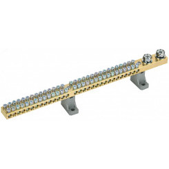 Шина N ноль'' на двух угловых изоляторах 200А Ш НИ-10х18-60-L2-С '' Шина N ноль'' на двух угловых изоляторах 200А Ш НИ-10х18-60-L2-С ''