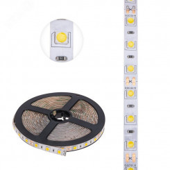 Лента LED 5 м 12 В 5050 2700 К IP65 60 LED/м для БП с клеммами LAMPER