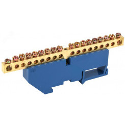 Шина N ноль на DIN-изоляторах ШНИ-6х9-18-Д-С Шина N ноль на DIN-изоляторах ШНИ-6х9-18-Д-С