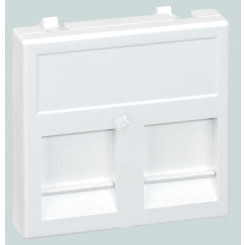 Connect Адаптер на 2 RJ45 CJ545U(FM) CJ546U(FM) шторка 45х45мм SC графит