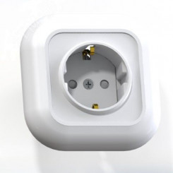 Валентина Розетка 1 пост скрытая с заземлением и  защитными шторками РС16-328