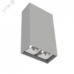 Светильник светодиодный ДПО-8Вт 3000К DL-Box Reflect Multi кососвет серый